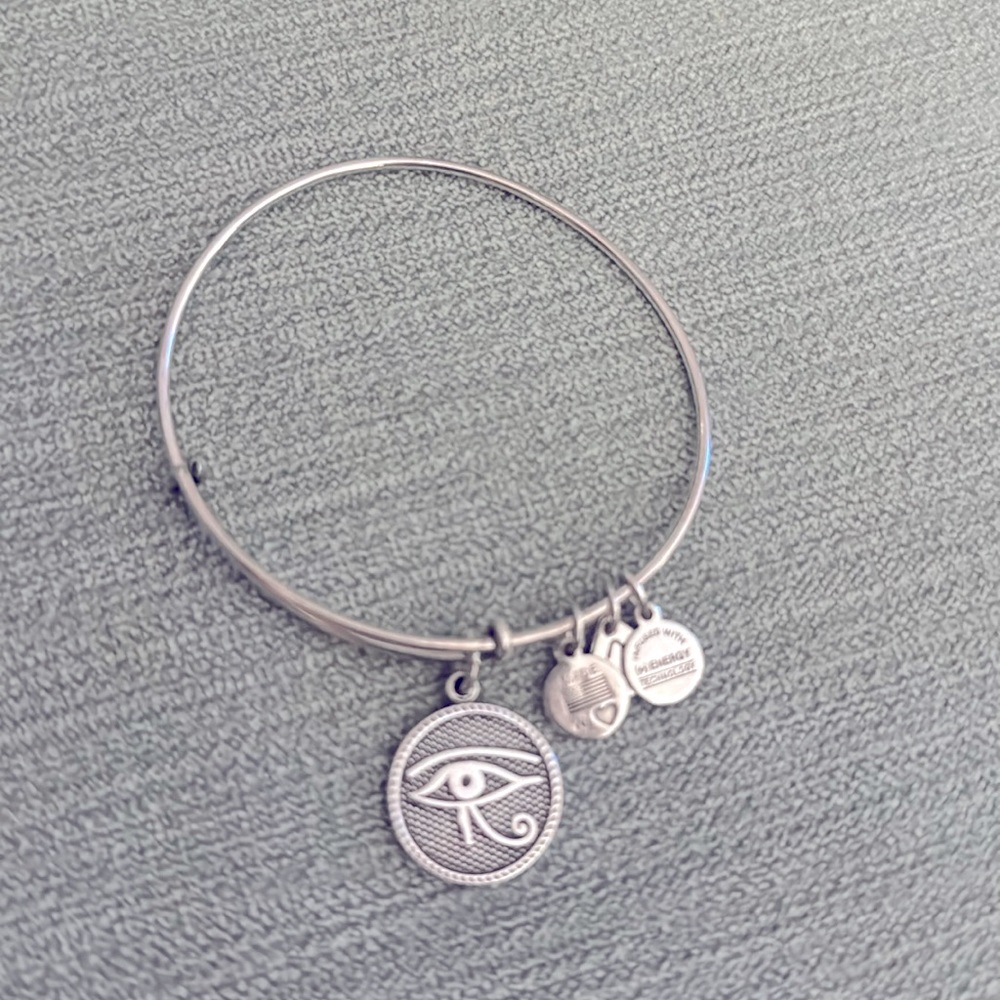 Alex and ani silver evil eye bracelet